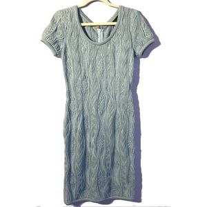 COOGI Rare Blue Crochet Bodycon Dress Medium